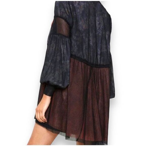 We Are HAH Make it A Double Robe Womens Size Medium M Butterflies BS Noir - Picture 2 of 9